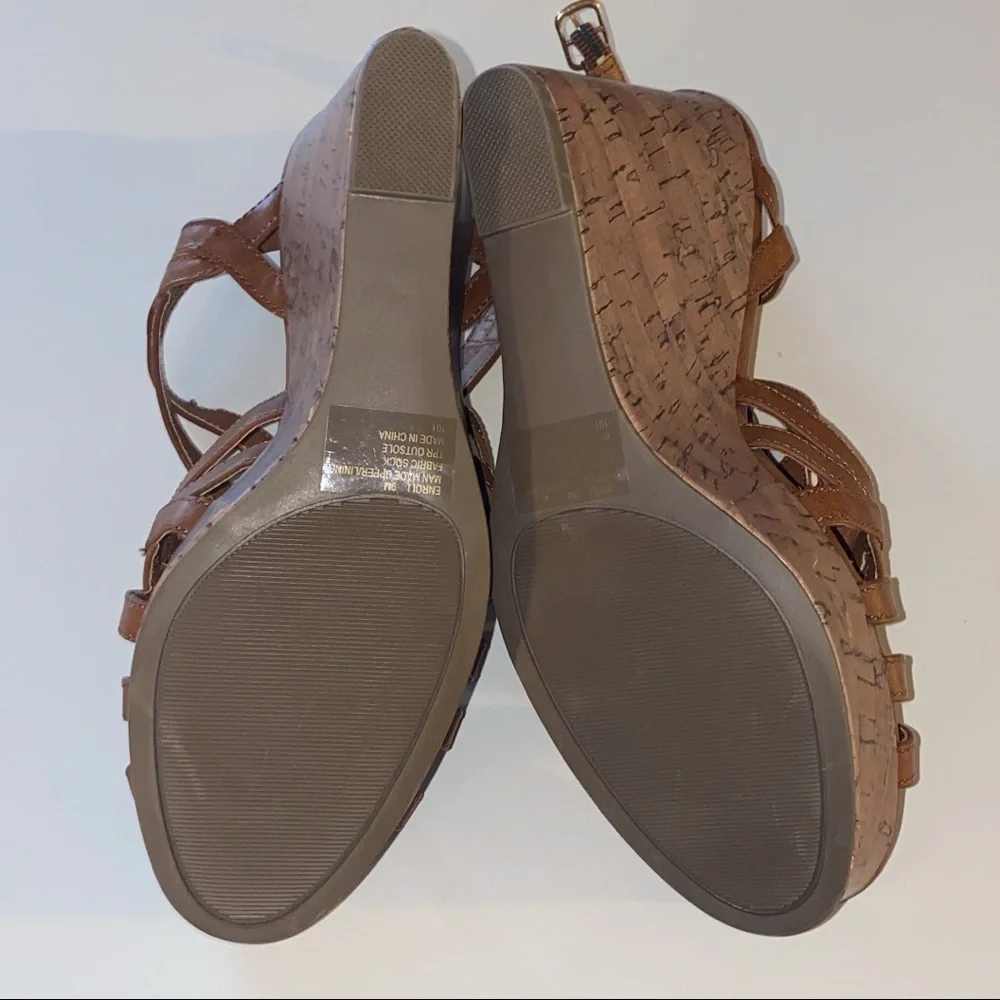 Madden Girl Strappy Wedge Sandals 9M